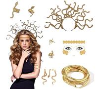 MINGJAY Accesorios de Medusa Disfraz,Diadema Medusa,Diadema Serpiente para Medusas,Medusas Diademas de Cabeza de Serpiente,Tocado Serpientes Disfraz,para Carnaval,Carnaval,Fiesta Temática