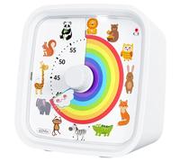 MINGLEA Bonito temporizador visual silencioso con diseño de animales para adultos y niños con 3 modos de alarmas y luz nocturna para estudiar, cocinar y jugar