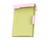 MINGLEA Documento de ABS de doble capa con portapapeles, organizador de archivos portátil, caja de almacenamiento para suministros escolares de oficina, 9.88 x 13.39 pulgadas