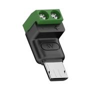 MINGLEA Enchufe sin soldadura, 5 V, terminales, bloque de conexión rápida, cabezal de carga verde, conector de carga duradero