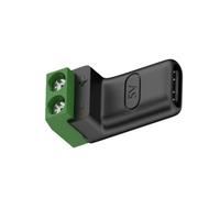 MINGLEA Enchufe sin soldadura, 5 V, terminales, bloque de conexión rápida, cabezal de carga verde, conector de carga duradero