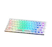 MINGLEA Teclado mecánico profesional H60 con diseño de aluminio hueco, interruptores magnéticos personalizables, iluminación de color con cable para PC