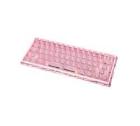 MINGLEA Teclado mecánico profesional H60 con diseño de aluminio hueco, interruptores magnéticos personalizables, iluminación de color con cable para PC