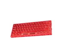 MINGLEA Teclado mecánico profesional H60 con diseño de aluminio hueco, interruptores magnéticos personalizables, iluminación de color con cable para PC