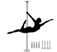 Minglez Barra Pole Dance Barra de Pole Dance Portátil para Casa de 3.0 m 3.4 m 3.7 m. Barra de Stripper de 45 mm, Giratoria y Estática. Barra de Fitness(2.825m - 2.95m (9.3ft- 9.7ft))