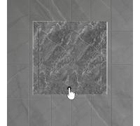 Minglez Trampilla Pladur Panel de Acceso Tipo Prensa con Veta de Mármol de 250x600 250x500 250x400 250x350 250x250 mm. Tapa de Orificio de Pared Cuadrada, Placa(Dark Grey,200x420mm/8x16.5in)