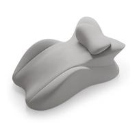 MINGPINHUIUS Cojín en cuña, cojín de lectura y cojín lumbar, cojín de relajación para cama, sofá y suelo, cojín ortopédico de apoyo contra el dolor de espalda y cuello, de espuma viscoelástica (gris