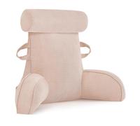 MINGPINHUIUS Cojín para la espalda, cojín de lectura para cama y sofá con reposacabezas extraíble, cojín grande para la espalda con reposabrazos, ideal como respaldo para leer, ver la televisión