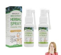 MINGRUO 2Pcs Spray de Limpieza Pulmonar, Spray limpiador de pulmones, Herbal Spray para limpieza pulmonar, spray de limpieza pulmonar, alivia las molestias corporales