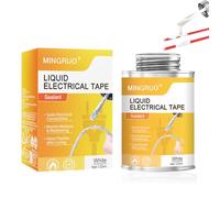 MINGRUO Recubrimiento Líquido Aislante Eléctrico, Sellador Impermeable, Sellador eléctrico líquido, Cinta aislante líquida, Adhesivo de aislamiento líquido para Cables Motores y Más (Blanco)