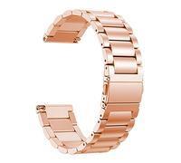 MINGSHAN Correa de reloj de acero inoxidable compatible con Fitbit Versa 2 Smart Wutband Metal Reemplazar pulsera Compatible con Fitbit Versa Lite Correa Correa Accessories ( Color : Rose Gold , Size