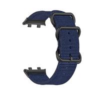MINGSHAN Correa de reloj de lienzo de nylon compatible con Oppo Watch 41 mm 46 mm Pulsera de pulsera de banda inteligente original compatible con Oppo Watch 2 42 mm 46 mm Correa(Color:Blue,Size:OPPO 4