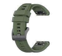 MINGSHAN Correas de banda de silicona QuickFit compatible con Garmin Fenix 7x 6x 5x 7s 6s 5s 7 6 5 3hr Forerunner935 945 Smartwatch Bracelet Sport pulsera (Color : Dark green, Size : Fenix 7X 6X 5X