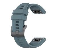 MINGSHAN Correas de banda de silicona QuickFit compatible con Garmin Fenix 7x 6x 5x 7s 6s 5s 7 6 5 3hr Forerunner935 945 Smartwatch Bracelet Sport pulsera (Color : Gray blue, Size : Fenix 7X 6X 5X)