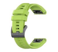 MINGSHAN Correas de banda de silicona QuickFit compatible con Garmin Fenix 7x 6x 5x 7s 6s 5s 7 6 5 3hr Forerunner935 945 Smartwatch Bracelet Sport pulsera (Color : Green, Size : QuickFit 20mm)