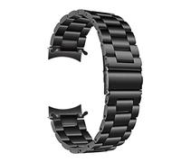 MINGSHAN Reloj único de acero inoxidable + Sin brecha Clips compatibles con Samsung Galaxy Watch 46mm SM-R800 Banda de separación de la mano Correa de correa de liberación rápida ( Color : Black , Siz