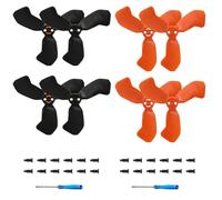MINGVEN Neo 2 Accesorios: 8 hélices de repuesto para DJI Neo 2, duraderas y ligeras con destornillador y tornillos, fácil instalación para un vuelo estable (4 negras + 4 naranjas)