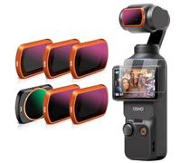 MINGVEN Osmo Pocket - Juego de 3 filtros magnéticos ND + filtro CPL compatibles con DJI Osmo Pocket 3/Xtra Muse Vlogging accesorios de cámara - Paquete de 6 (CPL, ND8, ND16, ND32, ND64, ND128)