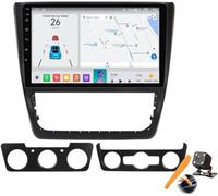 MingXing Y300s,Estéreo para automóvil 2 DIN Android 15.0 para Yeti 5L 2009-2014, Radio con navegación GPS de 10" con CarPlay/Android Auto, Reproductor Multimedia FM/BT/DVD