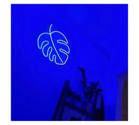 MINGYTN Decoración Lámparas Letrero De Neón Con Forma De Hoja, Decoración De Pared Para Interiores, Luz De Neón, Lámpara De Noche Pequeña, Para Colgar En La Pared 35x38cm(C)