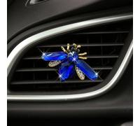 MINGZAIQIPEI Bling Bee - Clips de ventilación de automóvil, clips de ventilación de auto con diseño de abeja de cristal, clip de salida de aire acondicionado de automóvil, bonito adorno de diamantes