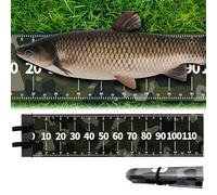 MINGZE Cinta métrica de pesca 118 x 30 cm, cinta métrica para pesca con tope de pescado, cinta métrica para pesca, cinta métrica enrollable para medir peces, fácil de transportar y limpiar