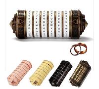 MINGZE Da Vinci Code, Mini Cryptex For Christmas Valentine's Day Most románticos creativos Interesting Birthday Gifts For Boyfriend and Girlfriend Brain Teaser Lock Puzzles（Blanco - 1）