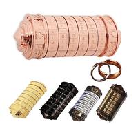 MINGZE Da Vinci Code, Mini Cryptex For Christmas Valentine's Day Most románticos creativos Interesting Birthday Gifts For Boyfriend and Girlfriend Brain Teaser Lock Puzzles（Oro Rosa）