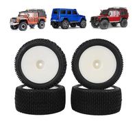 Mingzhe 4 Neumáticos Universales RC 1/10 RC Todoterreno Neumáticos para Coche 1/12 (Blanca)