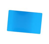mingzhe 50 Tarjetas de Visita de Metal Aleación Aluminio, 5 Colores, Tarjetas Nombre Grabadas con Láser en Blanco con Superficie Lisa para Identidad Profesional (Azul)