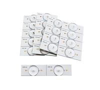 mingzhe 50 Uds. Cuentas de Lámpara SMD de 6V Diseño Flexible para Accesorios Reparación TV 32-65 Pulgadas Color Luz Blanca con Cable 2M (6V 20 piezas)