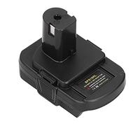Mingzhe Adaptador de Batería de 18 V para a, Diseño Estable Niquelado, Conveniente Interfaz Carga USB para Usuarios Herramientas Eléctricas, Uso Profesional y Doméstico, 1 Adaptador