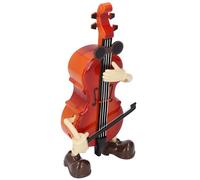 mingzhe Adorno de Caja de Música Vintage, Decoración Instrumentos Musicales Conducción con Mecanismo Relojería con Detalles Hechos a Mano para el Ambiente del Hogar (Violonchelo)