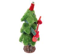 mingzhe Árbol de Navidad Que Canta y Baila con 8 Canciones Navideñas, Luz y Columpio, árbol de Navidad Felpa Eléctrico para Diversión Navideña Alivio del Estrés (con tocón