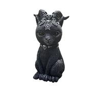 MINGZHE Artesanía de Resina de Gato de Halloween, Estatuilla de Gato Negro, Pequeños Adornos, Escultura de Animales, Regalo, Decoraciones de Escritorio, Adorno de Césped, Estatua de Jardín(#1)