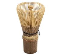 Mingzhe Batidor Matcha de 100 Puntas, Batidor de té Natural para Ceremonia del té Japonés con Púas Densas para Matcha Grueso o Fino (Z ayudo a 100 Benli)