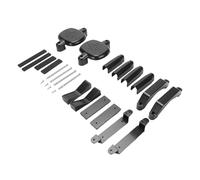 Mingzhe Bebé Puerta Base de Montaje Plástico Robusto Soporte Carga Banister Adaptador para Uso En El Hogar Escalera (Negro)