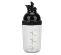 MINGZHE Coctelera Para Aderezo Para Ensaladas De 200 Ml, Coctelera Para Aderezo Para Ensaladas, Previene Fugas, Frasco Para Aderezo Para Ensaladas Con Tapa Para Cocina, Dispensador Mezclador De(Negro)