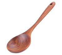 mingzhe Cuchara Mezcladora de Madera Natural con Acabado Pulido, Segura para Utensilios de Cocina Antiadherentes, Espátula para Agitar Pulida a Mano, Agitador Mantequilla, Uten