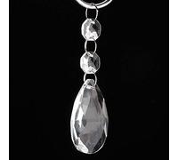 mingzhe Cuerdas Colgantes de Cristal, Colgante Transparente con Múltiples Formas, Accesorios de Decoración para el Hogar, Oficina, Regalo (No. 1 rombo 2+1 rebanadas octogonales)
