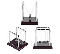 mingzhe Cuna de Acero Newton, Bolas de Equilibrio, Péndulo, Ciencia Física, Juguete Escritorio con 5 Bolas para Decoración del Hogar, Oficina, Regalo para Aliviar el Estrés
