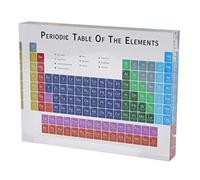 mingzhe Decoración de Mesa Periódica Acrílica con Impresión Clara y Colores Vibrantes para el Aprendizaje de Química, Regalo para el Hogar, la Escuela y Aula (Pequeña)