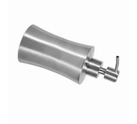 mingzhe Dispensador de Bomba de Acero Inoxidable 304, Contenedor 400ml, óxido Recargable para Cocina y Baño (400ml)