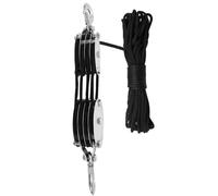 Mingzhe EL DE TRABAJO DE BLOQUE POLEA ACERO ELEVA SIN ESFUERZO 300 KG PARA CAMPING, RUEDA ACERO INOXIDABLE (#3)