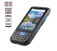 Mingzhe Escáner de Código de Barras PDA Terminal Compacto 13.0 Recopilador Datos para Operaciones Almacén Negro 4,5 Pulgadas (Código 1D Compatible y Cabezal escaneo)