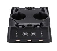 mingzhe Estación de Carga para Controlador Move VR con Base de Carga Dual e Indicador LED, Base 4 en 1 para Cargador
