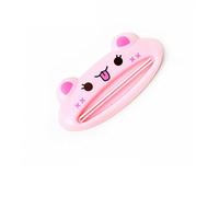 mingzhe Exprimidor de Pasta de Dientes con Forma Animal Dibujos Animados, Dispensador Plástico ABS para Apretar Fácilmente, con Diseño Divertido para Uso en el Baño Domés (Gato Rosa)
