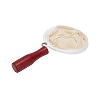 mingzhe Filtro de café Reutilizable de Tela Franela con Madera para Hacer café por Goteo Manual, Bolsa Colador Reutilizable (Gran diámetro)