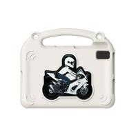 Mingzhe Funda Protectora de Goma de Espuma EVA para Tab S6 S5E A7, a Prueba Golpes, para Niños, Soporte Incorporado, Funda Ligera y Duradera Tableta Ver Películas, (Beige)