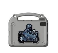 Mingzhe Funda Protectora de Goma de Espuma EVA para Tab S6 S5E A7, a Prueba Golpes, para Niños, Soporte Incorporado, Funda Ligera y Duradera Tableta Ver Películas, (Gris)